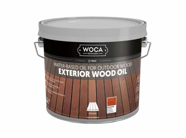 Woca Exterior Wood Oil Roodbruin 2,5 ltr