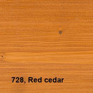 Osmo Natuurlijke Olie-Beits 0,75L 728, red cedar