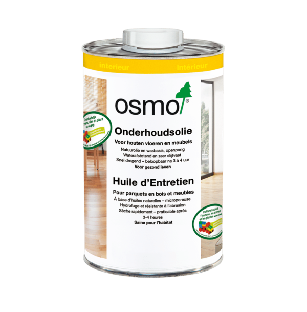 Osmo Onderhoudsolie 1L 3098, kleurloos semi-mat anti-slip R9