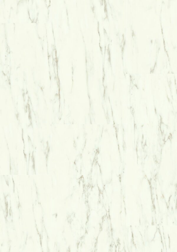 Quickstep Apha PVC Medium Tiles Wit Carrara-Marmer AVMT40136