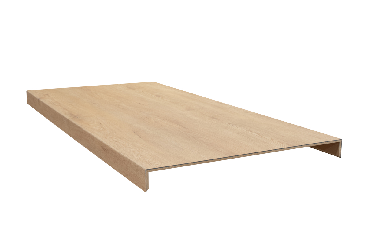 Floer Trap Overzettreden Grijsbeige Eiken Ondertrede