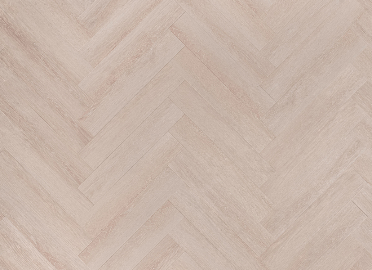 Floer Visgraat PVC Mat Wit Eiken - FLR-3515 UITLOPEND